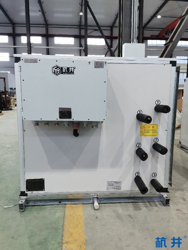 制藥廠甲類車間吊裝全新風防爆空調機組